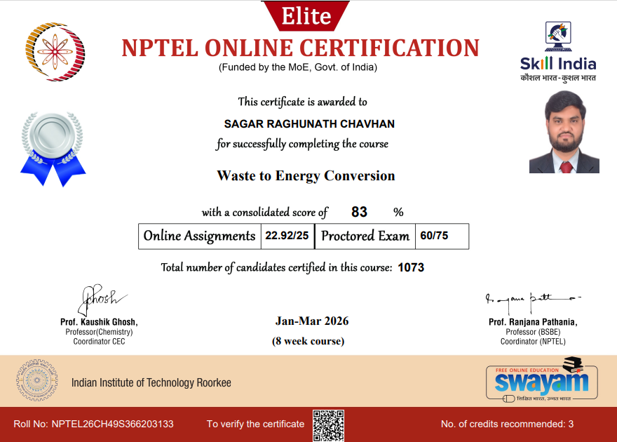 NPTEL Online Course Certification